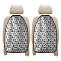 Grey Animal Paw Pattern Print Car Seat Organizers