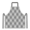 Grey Argyle Pattern Print Apron