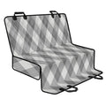 Grey Argyle Pattern Print Pet Car Back Seat Cover