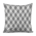 Grey Argyle Pattern Print Pillow Cover