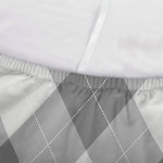 Grey Argyle Pattern Print Sofa Cover
