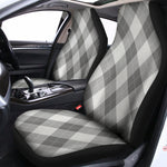 Grey Argyle Pattern Print Universal Fit Car Seat Covers