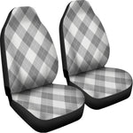 Grey Argyle Pattern Print Universal Fit Car Seat Covers
