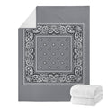 Grey Bandana Blanket