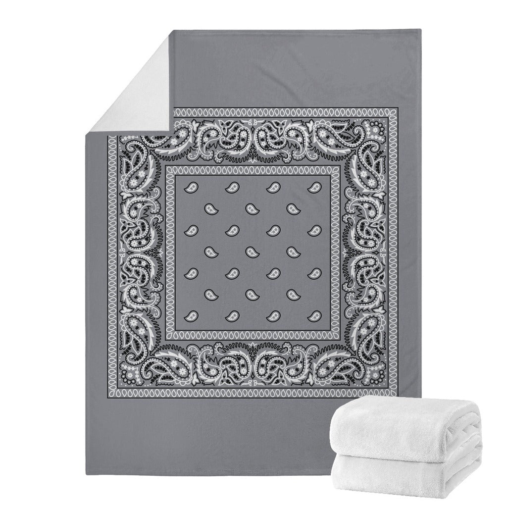Grey Bandana Blanket