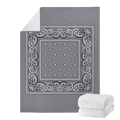 Grey Bandana Blanket