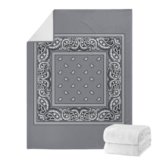 Grey Bandana Blanket