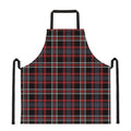 Grey Black And Red Scottish Plaid Print Apron