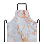 Grey Bronze Marble Print Apron