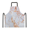 Grey Bronze Marble Print Apron