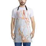 Grey Bronze Marble Print Apron