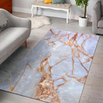 Grey Bronze Marble Print Area Rug GearFrost