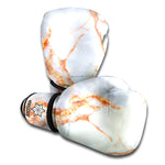Grey Bronze Marble Print Boxing Gloves