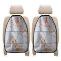 Grey Bronze Marble Print Car Seat Organizers