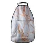 Grey Bronze Marble Print Car Seat Organizers
