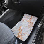 Grey Bronze Marble Print Front and Back Car Floor Mats