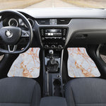 Grey Bronze Marble Print Front Car Floor Mats