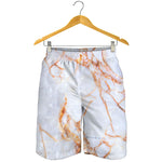 Grey Bronze Marble Print Men's Shorts