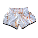 Grey Bronze Marble Print Muay Thai Boxing Shorts