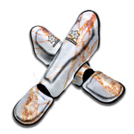 Grey Bronze Marble Print Muay Thai Shin Guard