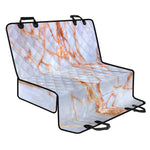 Grey Bronze Marble Print Pet Car Back Seat Cover