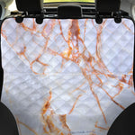 Grey Bronze Marble Print Pet Car Back Seat Cover