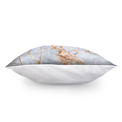 Grey Bronze Marble Print Pillow Cover