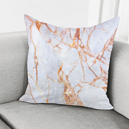 Grey Bronze Marble Print Pillow Cover