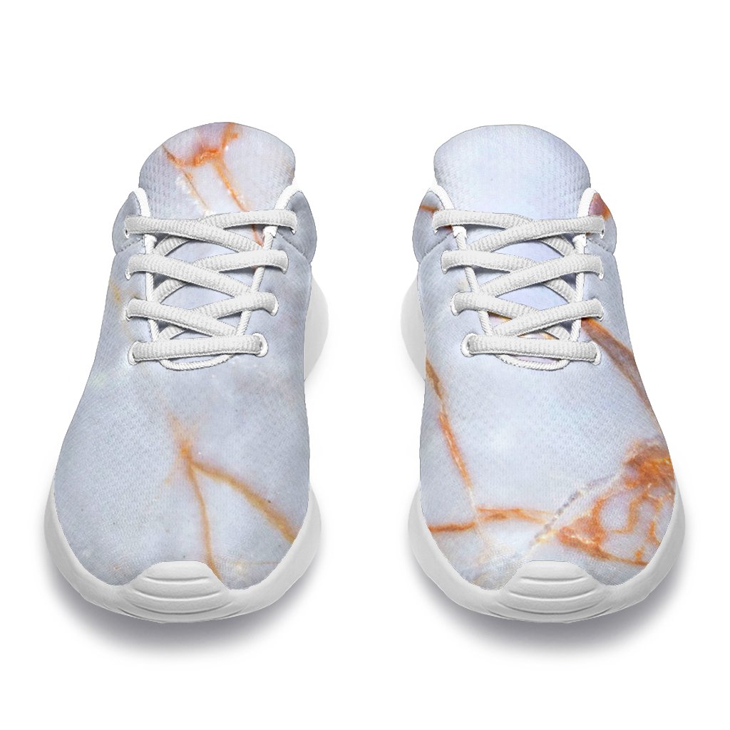 Grey Bronze Marble Print Sport Shoes GearFrost