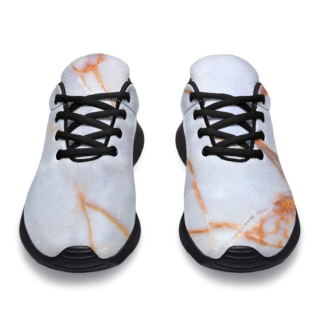 Grey Bronze Marble Print Sport Shoes GearFrost