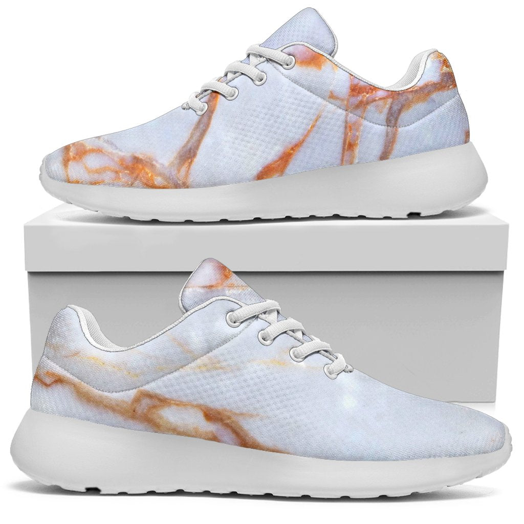 Grey Bronze Marble Print Sport Shoes GearFrost
