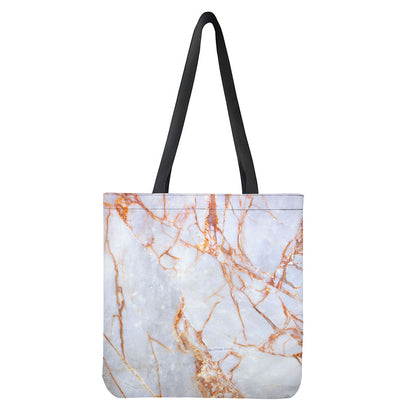 Grey Bronze Marble Print Tote Bag
