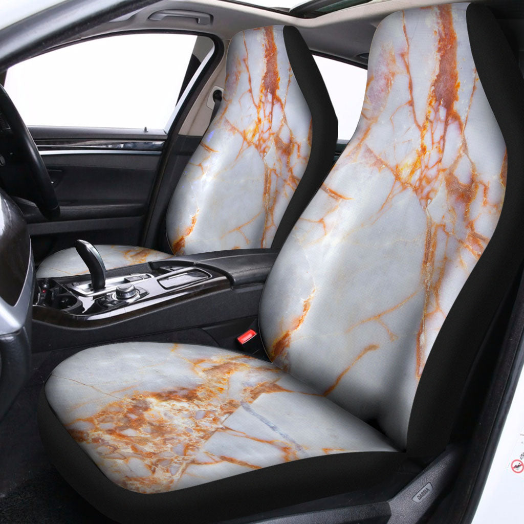 Grey Bronze Marble Print Universal Fit Car Seat Covers