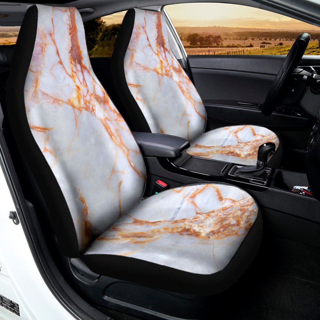 Grey Bronze Marble Print Universal Fit Car Seat Covers