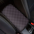 Grey Buffalo Plaid Pattern Print Car Center Console Cover
