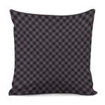 Grey Buffalo Plaid Pattern Print Pillow Cover