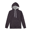 Grey Buffalo Plaid Pattern Print Pullover Hoodie