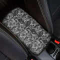 Grey Digital Camo Pattern Print Car Center Console Cover