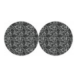 Grey Digital Camo Pattern Print Car Coasters