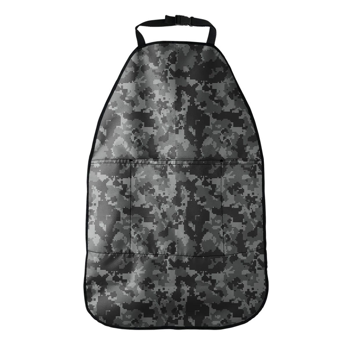 Grey Digital Camo Pattern Print Car Seat Organizers