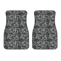 Grey Digital Camo Pattern Print Front Car Floor Mats