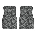 Grey Digital Camo Pattern Print Front Car Floor Mats