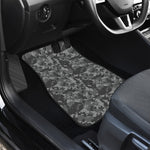 Grey Digital Camo Pattern Print Front Car Floor Mats
