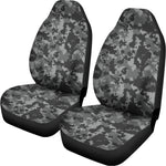 Grey Digital Camo Pattern Print Universal Fit Car Seat Covers
