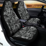 Grey Digital Camo Pattern Print Universal Fit Car Seat Covers