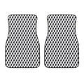 Grey Geometric Cube Shape Pattern Print Front Car Floor Mats