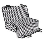 Grey Geometric Cube Shape Pattern Print Pet Car Back Seat Cover