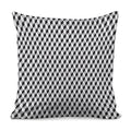 Grey Geometric Cube Shape Pattern Print Pillow Cover
