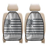 Grey Grunge American Flag Print Car Seat Organizers