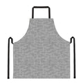 Grey Knitted Pattern Print Apron